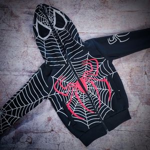 Original Deluxe Full Zip Lightweight Masked Spider Hoodie